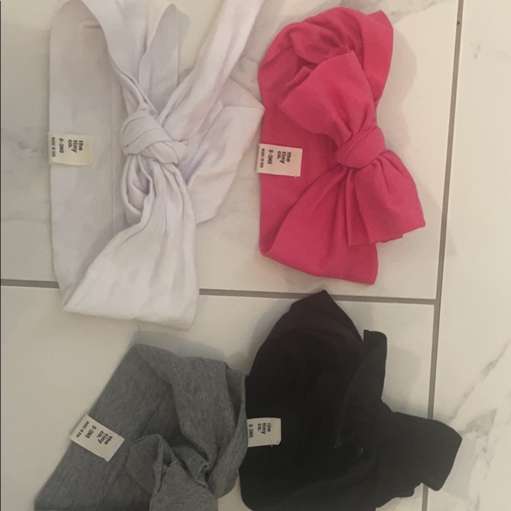 4 baby girl head wraps